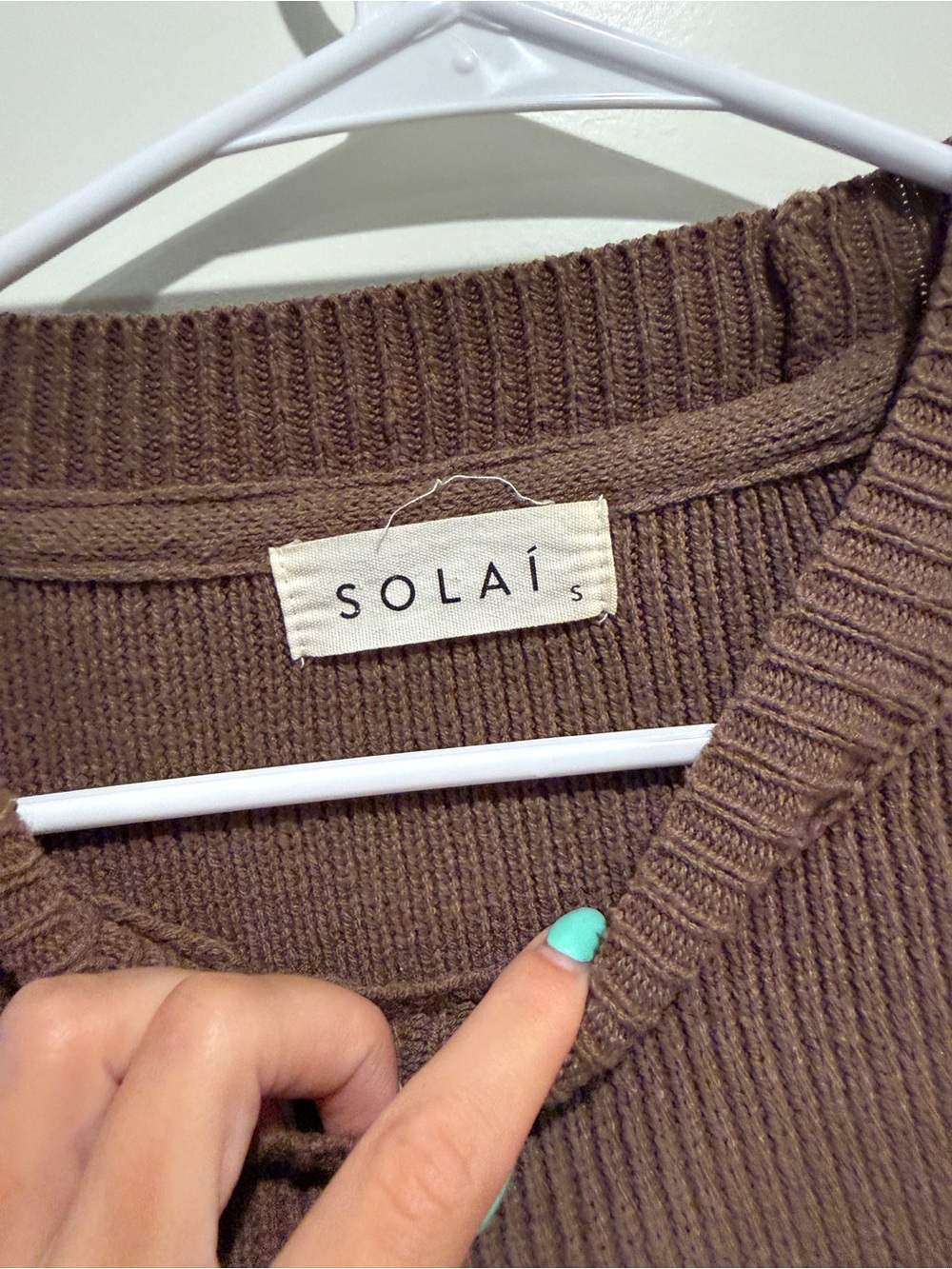 Solai Brown Cozy Knit Sweater - Picture 2 of 3